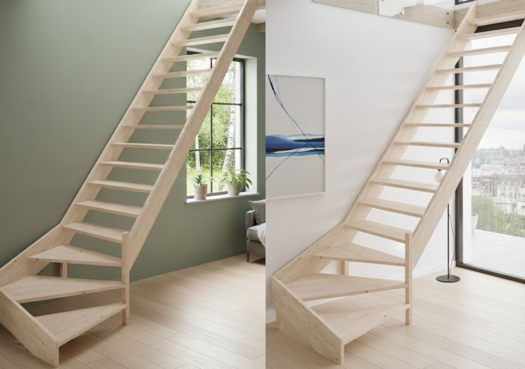 jaki kąt nachylenia schodów drewnianych